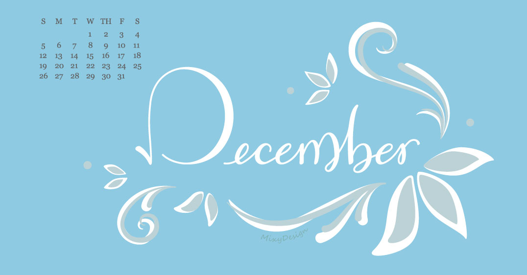 Free Calendar 2021 Digital Wallpaper - December