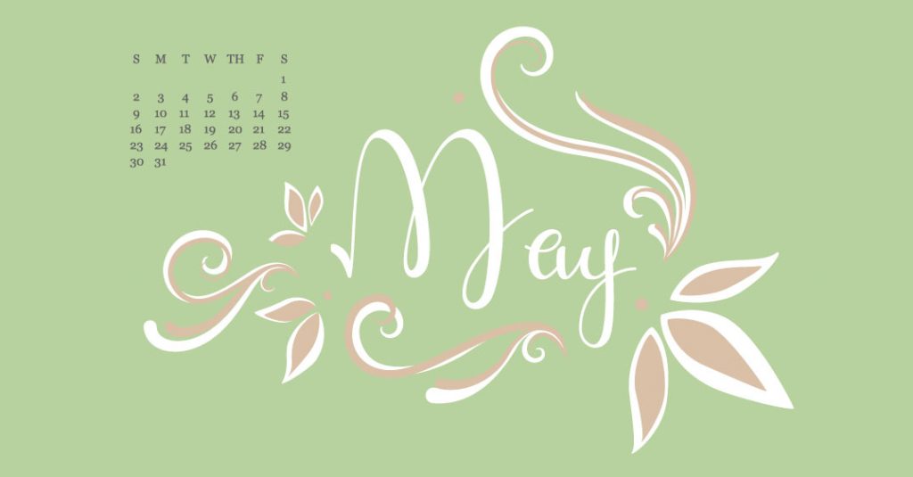 Free Calendar 2021 Digital Wallpaper - May