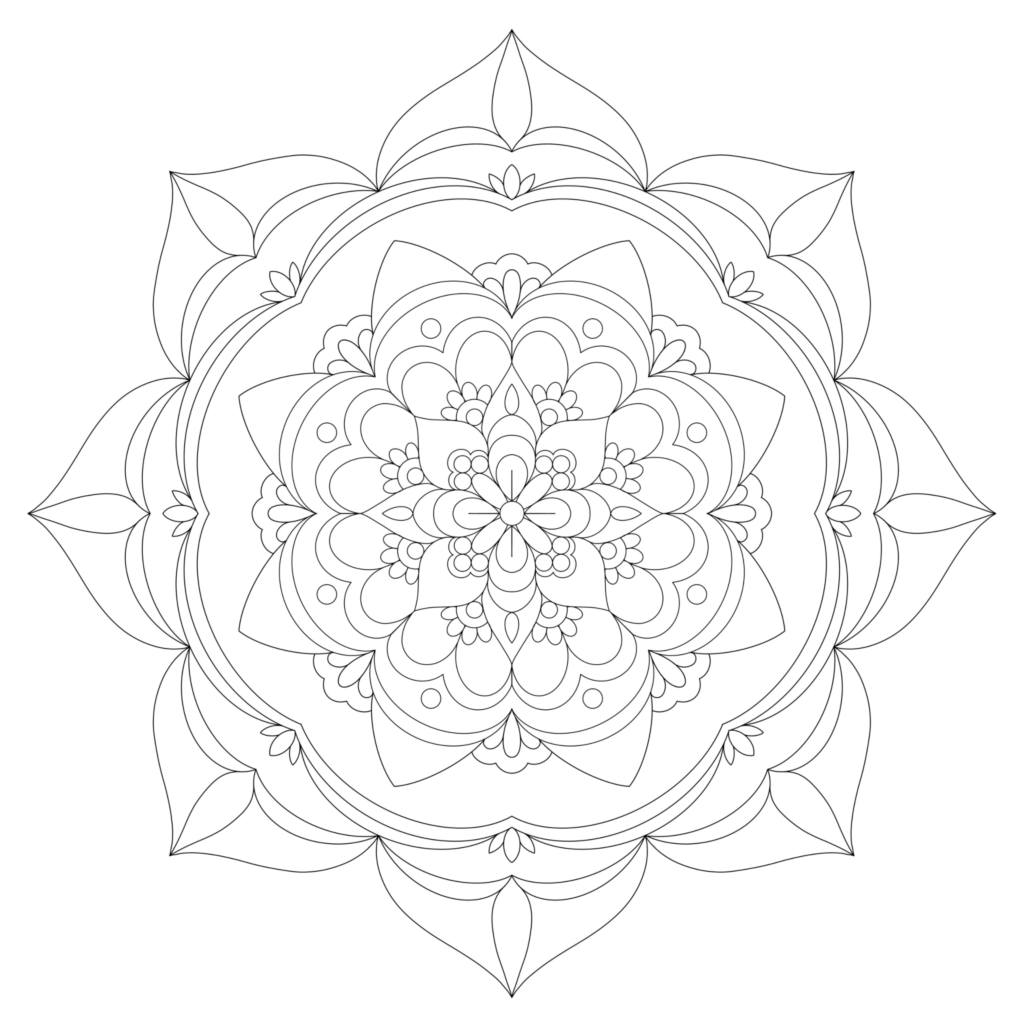 Mandala Coloring pages-vol2-img1